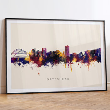 Gateshead Skyline Cityscape Art Print, 6 of 12