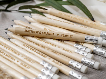 Save The Date Pencil Us In With Botanical Card, 5 of 12