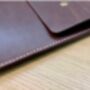 Personalised Spanish Brown Leather A4 Documents Holder, thumbnail 2 of 10