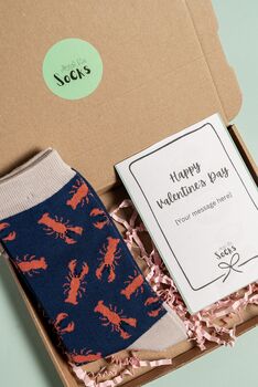 Lobster Valentines Letterbox Giftbox For Him, 3 of 5