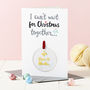 Couple's Christmas Foiled Decoration Card, thumbnail 4 of 4