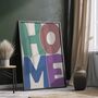 Home Print | Typography Wall Art, thumbnail 1 of 4