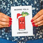 Funny Bloody Mary Christmas Card, thumbnail 1 of 3