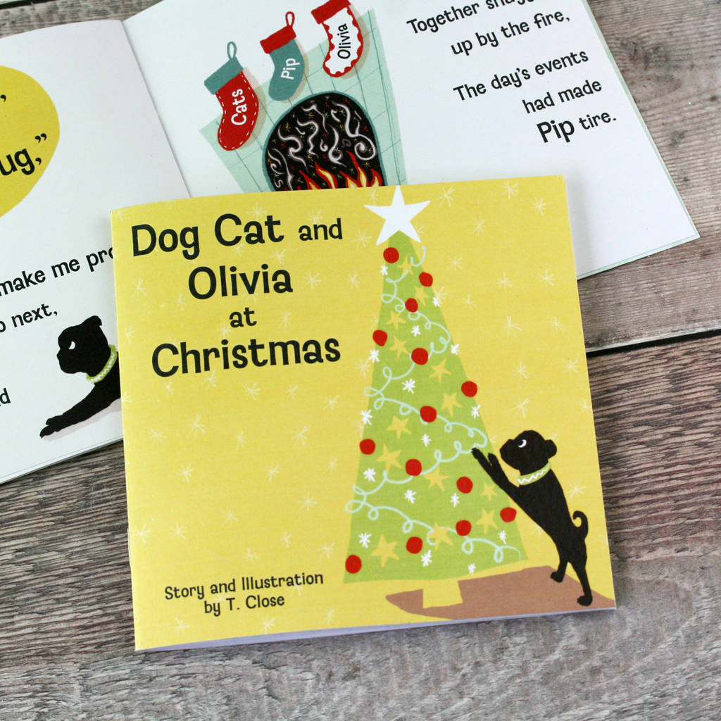 Dog Cat Personalised Christmas Story Book