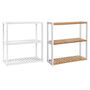 Adjustable Layer Three Tier Bamboo Bathroom Shelf Rack, thumbnail 9 of 9