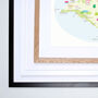 Map Of Isle Of Wight Art Print, thumbnail 3 of 5