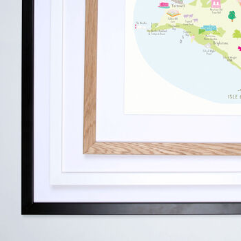 Map Of Isle Of Wight Art Print, 3 of 5