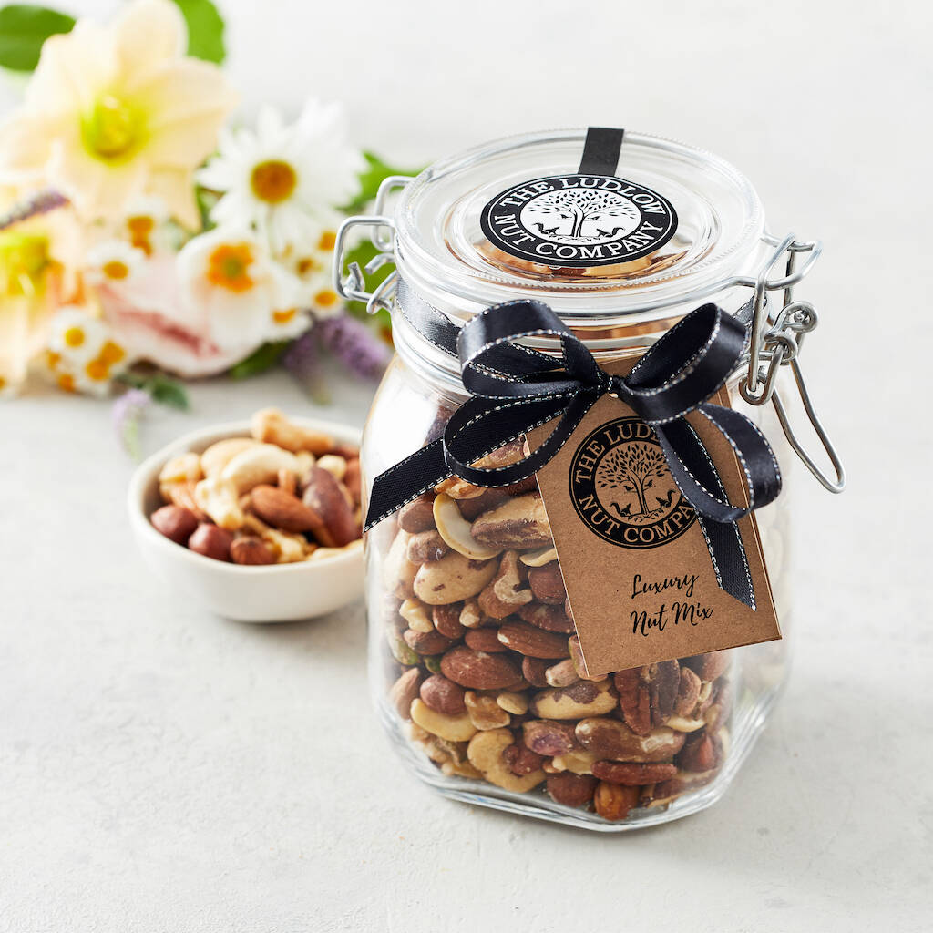 Luxury Nut Mix Gift Jar, 1 of 2