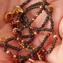 Black Spinel And Ruby Beaded Antique Short Necklace, thumbnail 6 of 10