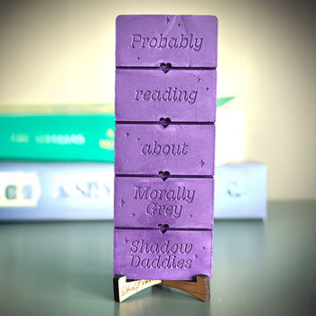 Morally Grey Shadow Daddies Book Lover Wax Melt Bar, 2 of 3