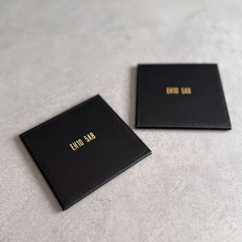 Personalised Postcode Leather Coaster – New Home Or Housewarming Gift, 3 of 11