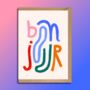 Bonjour Greeting Card, thumbnail 1 of 2