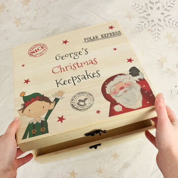 Personalised Wooden Christmas Eve Box, 3 of 3