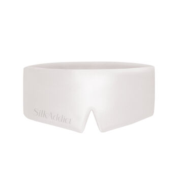 Silk Addict 100% Mulberry Silk Sleep Mask Ivory, 6 of 6