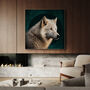 White Wolf Wall Art, thumbnail 1 of 4