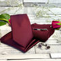 Burgundy Wedding Tie Set, thumbnail 1 of 10