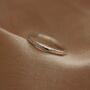 100% Recycled Sterling Silver Hammered Silver Band, thumbnail 3 of 6