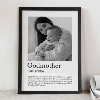 Personalised Godmother Print, Gift For Godmother, 2 of 6