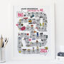 40th Birthday Personalised Print ‘Road To 40’, thumbnail 11 of 11