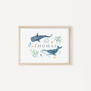 Personalised Sea Life Childrens Print, 2 of 6