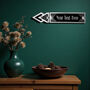 Personalised Metal Door Sign Art Deco Or Modern, thumbnail 2 of 8