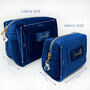 Personalised Ribbed Velvet Box Make Up Bag, thumbnail 6 of 11
