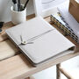 Vegan Leather Notebook With Pressed Birth Flower Charm, thumbnail 9 of 12