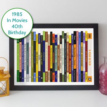 40th Birthday Personalised Print Movie Gift 1985, 10 of 10