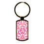 Pink Nettles Millefiori Handprinted Keyring, thumbnail 12 of 12
