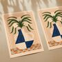 ‘Santorini Fiori’, Boho Floral Vase Art Print, thumbnail 6 of 7