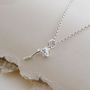 Sterling Silver Delicate Rose Necklace, thumbnail 3 of 7