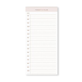Hourly Time Block Planner, Daily Productivity Notepad, 3 of 8