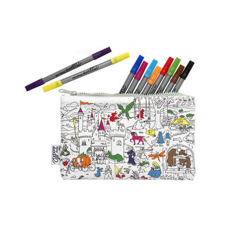 Fairytale Pencil Case Kit + 10 Pens, Colour And Learn, 3 of 5