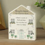 Personalised Love Makes A Home Wooden House Ornament, thumbnail 2 of 3