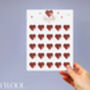 Red Butterfly Heart Butterflies Card Not 3D, thumbnail 4 of 12