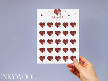 Red Butterfly Heart Butterflies Card Not 3D, 4 of 12