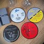 Vinyl Record Coasters 80s Pop Rock Set Of Four, thumbnail 2 of 8