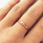 Rose Gold Diamond Ring With Patterning, thumbnail 2 of 2