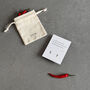 Something Great Sterling Silver Chilli Earrings, thumbnail 4 of 10