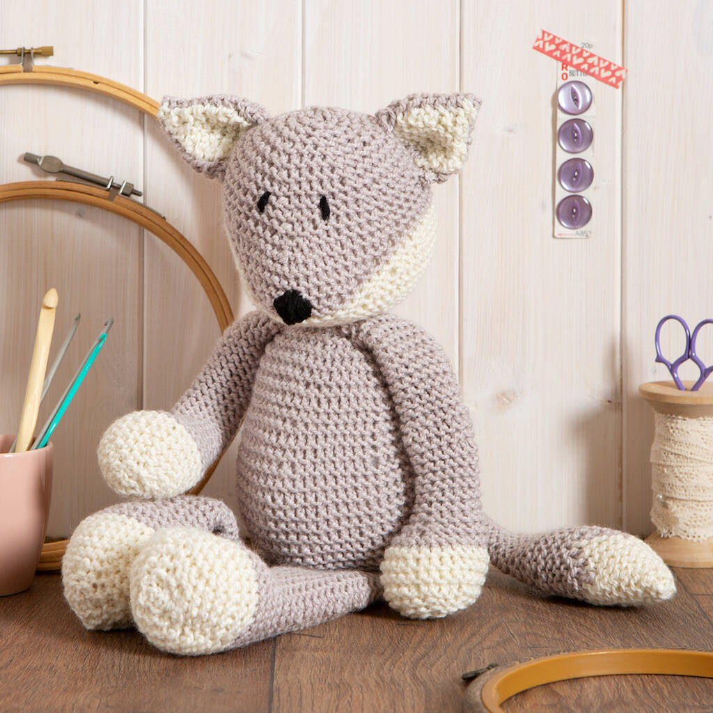 Basil Fox Knitting Kit, 1 of 11