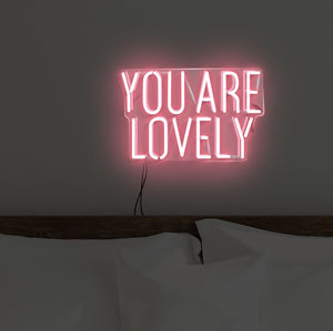 New In Home Department #1: preview you are lovely handmade neon sign wall art New In Home Department #1: preview you are lovely handmade neon sign wall art