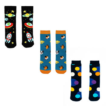 Squelch Transparent Wellies And Three Sock Set Puppy, 3 of 7