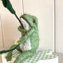 Felt Frog With Flower Easter Decoration, thumbnail 3 of 3