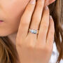 Handmade Blue Topaz Ring, thumbnail 2 of 8