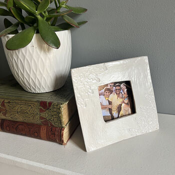 Cream Lace Ceramic Wall Photo Frame, 4 of 6