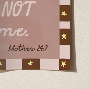 Thou Shalt Not Try Me Print For Mum, 3 of 12