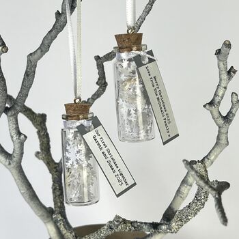 Miniature Christmas Snowflake Personalised Decoration, 5 of 12