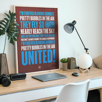 West Ham United 'Bubbles' Football Song Print, 2 of 3