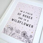 Wildflower Print With Gold, thumbnail 2 of 5