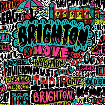 Brighton And Hove Typographic Print, 3 of 3